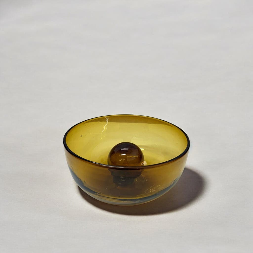 Meso Goods Tres Palos Amber Bowl In Yellow