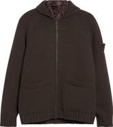 Stone Island Ghost Cashmere Cardigan with Detachable Quilted Lining