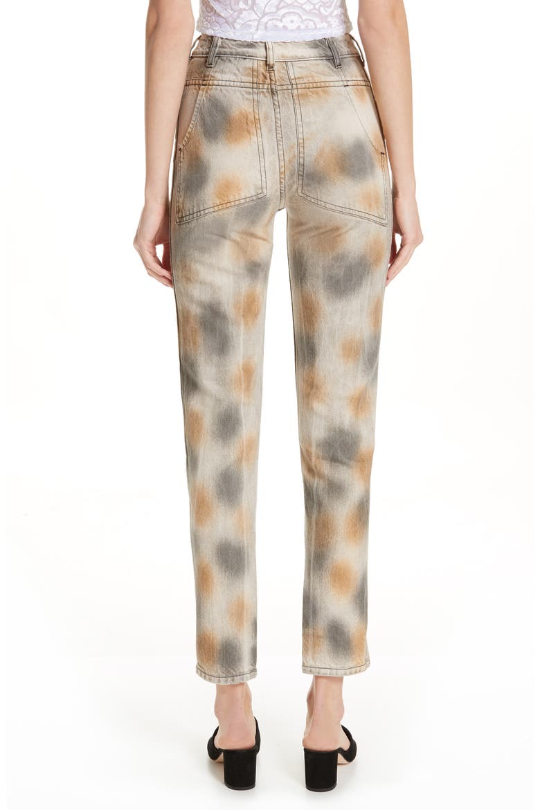 Echkaus Latta EL Tie Dye Straight Leg Jeans, Alternate, color, DIRTY DYE
