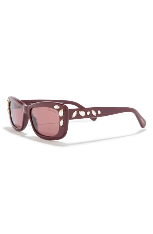 Swarovski 54mm Pillow Sunglasses In Pink