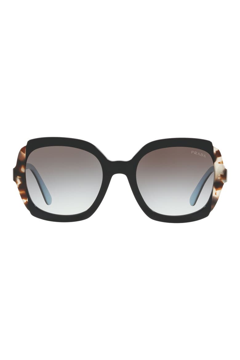 Etiquette 54mm Square Sunglasses, Main, color, BLACK GRADIENT