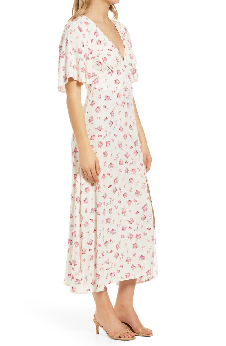 AFRM Zelda Open Back Midi Dress, Alternate, color, 