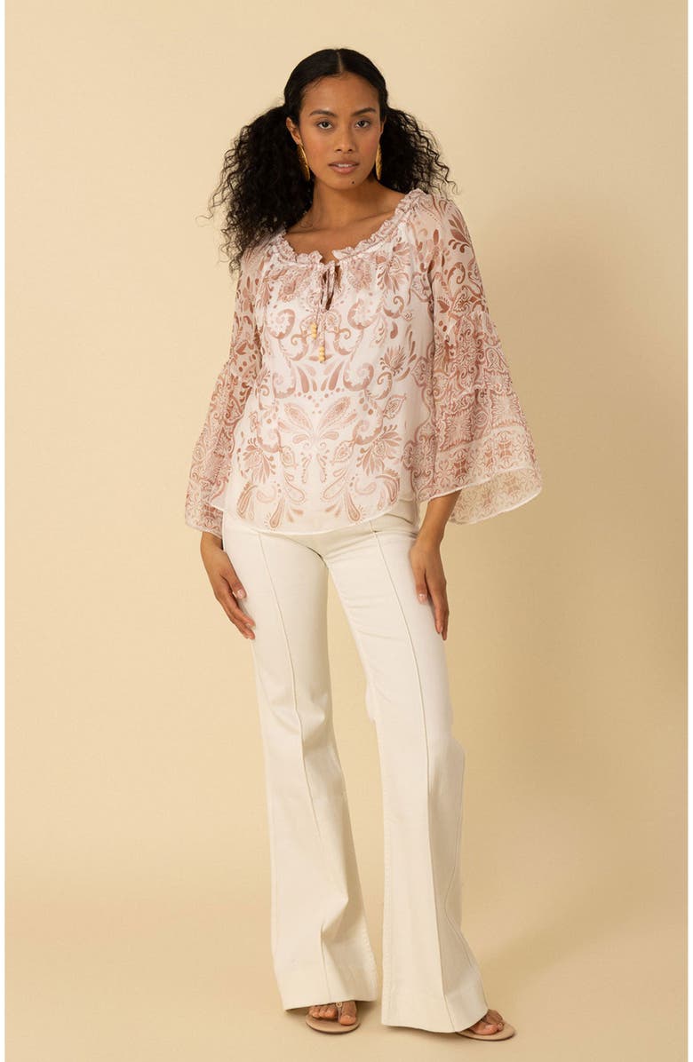 Hale Bob Myra Chiffon Top, Alternate, color,