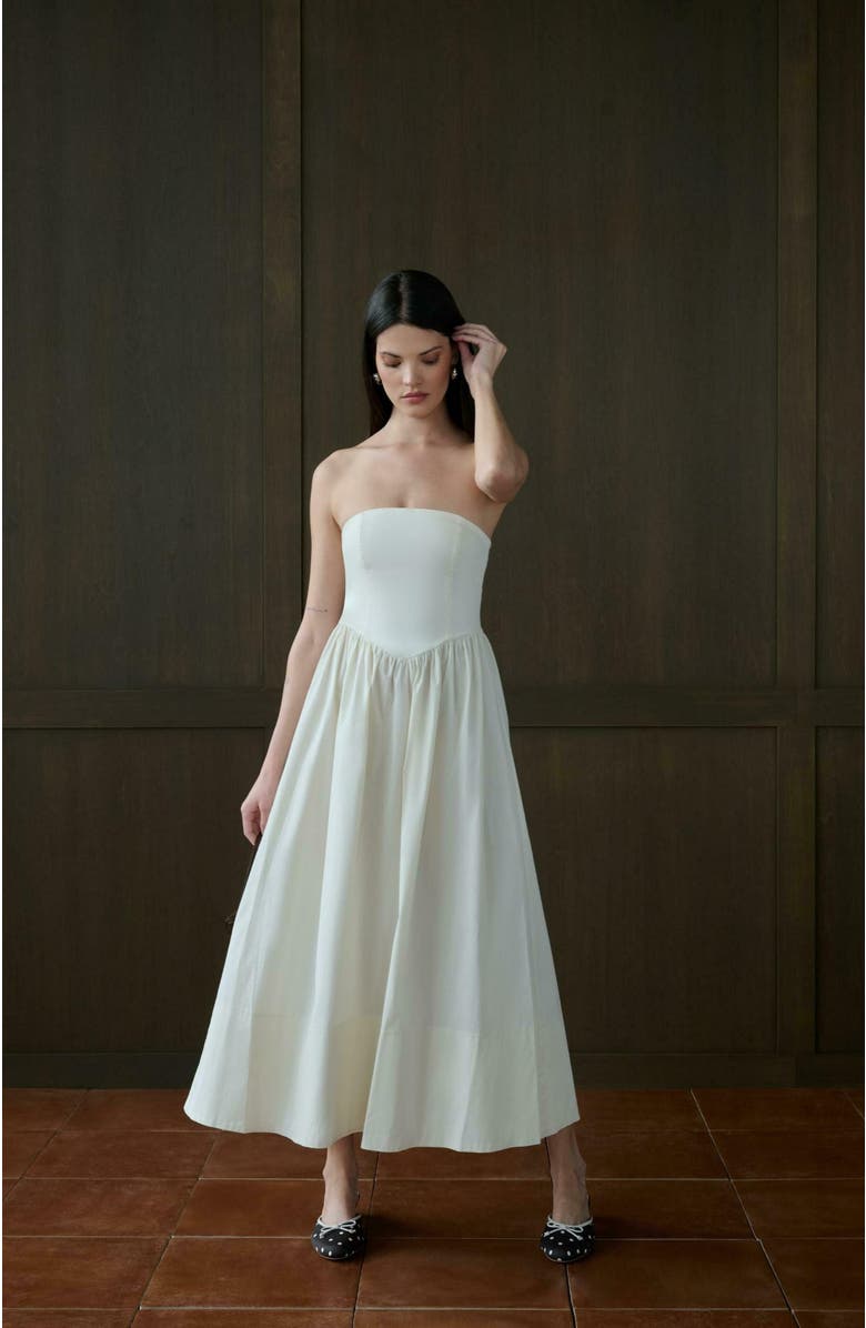 WeWoreWhat Corset Maxi Dress, Alternate, color, 