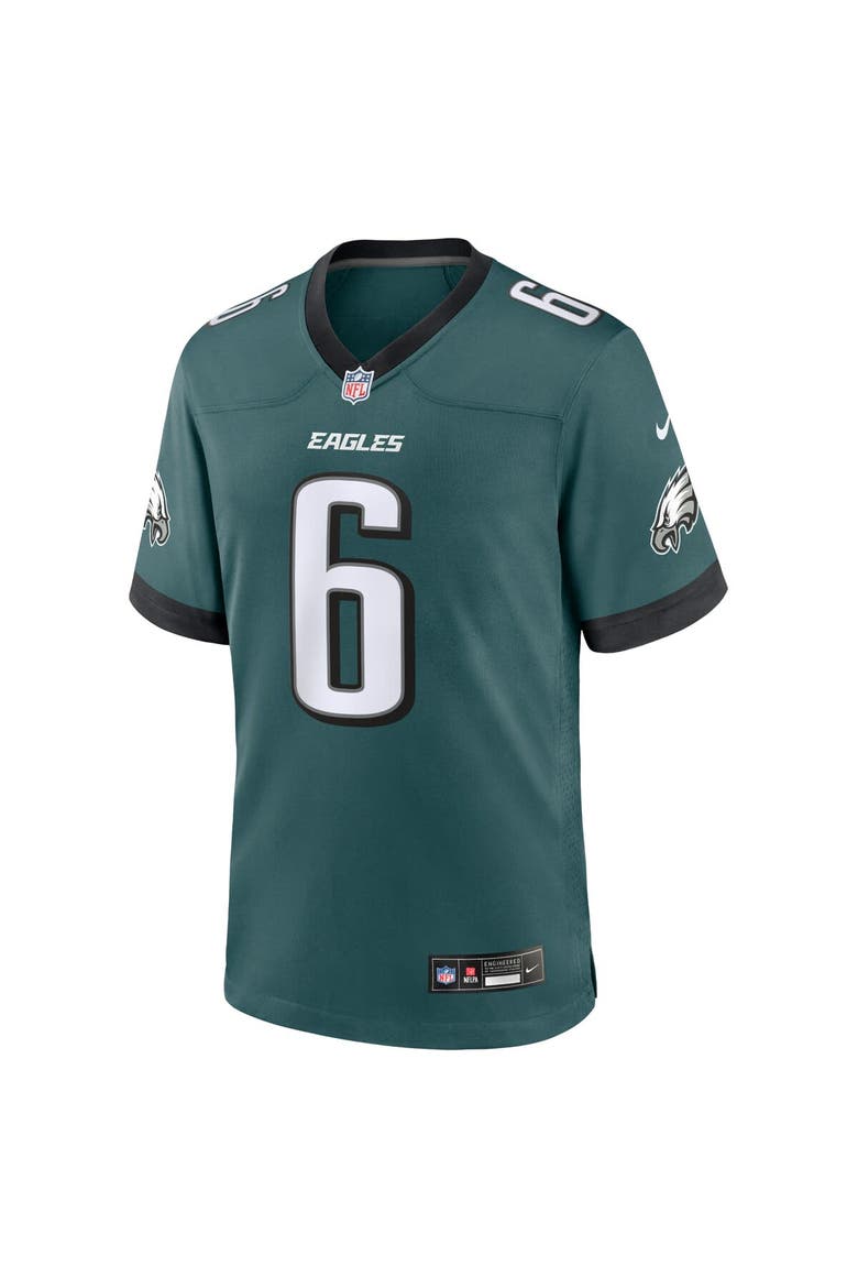 Men's Nike DeVonta Smith Midnight Green Philadelphia Eagles Team Game Jersey, Alternate, color, Green