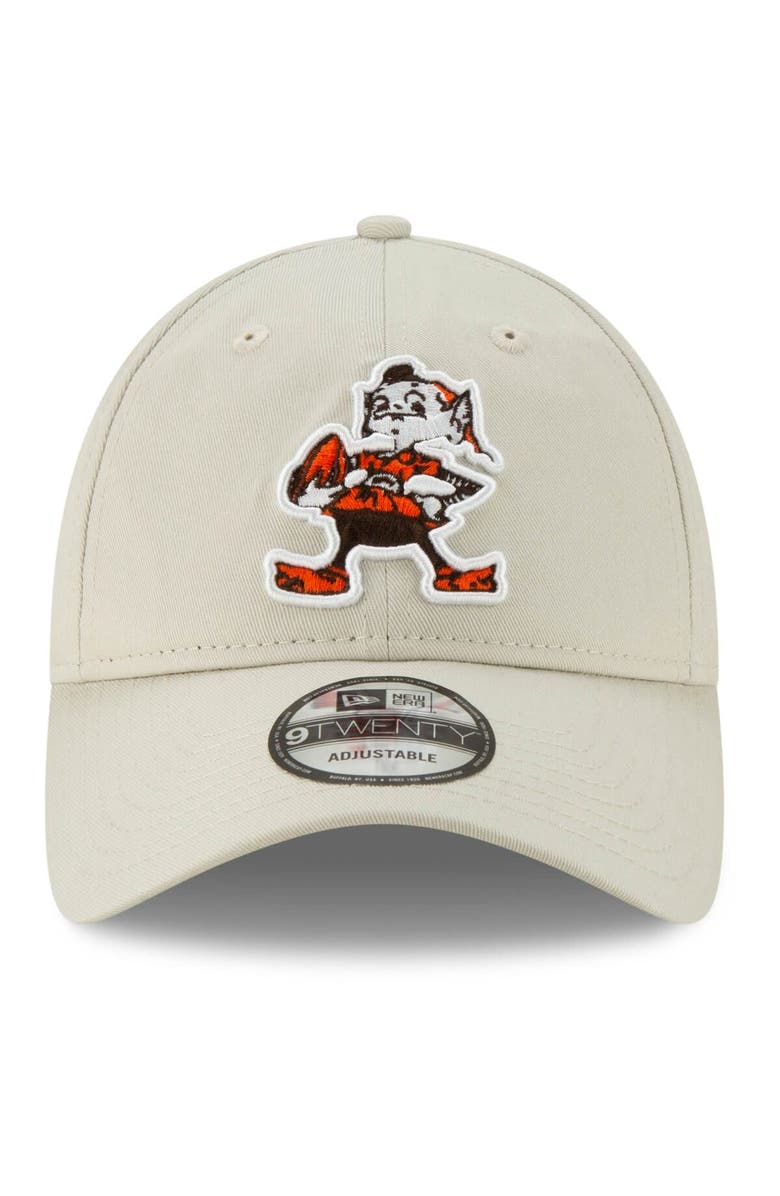 New Era Men's New Era Khaki Cleveland Browns Historic Playmaker 9TWENTY Adjustable Hat, Alternate, color, Khaki