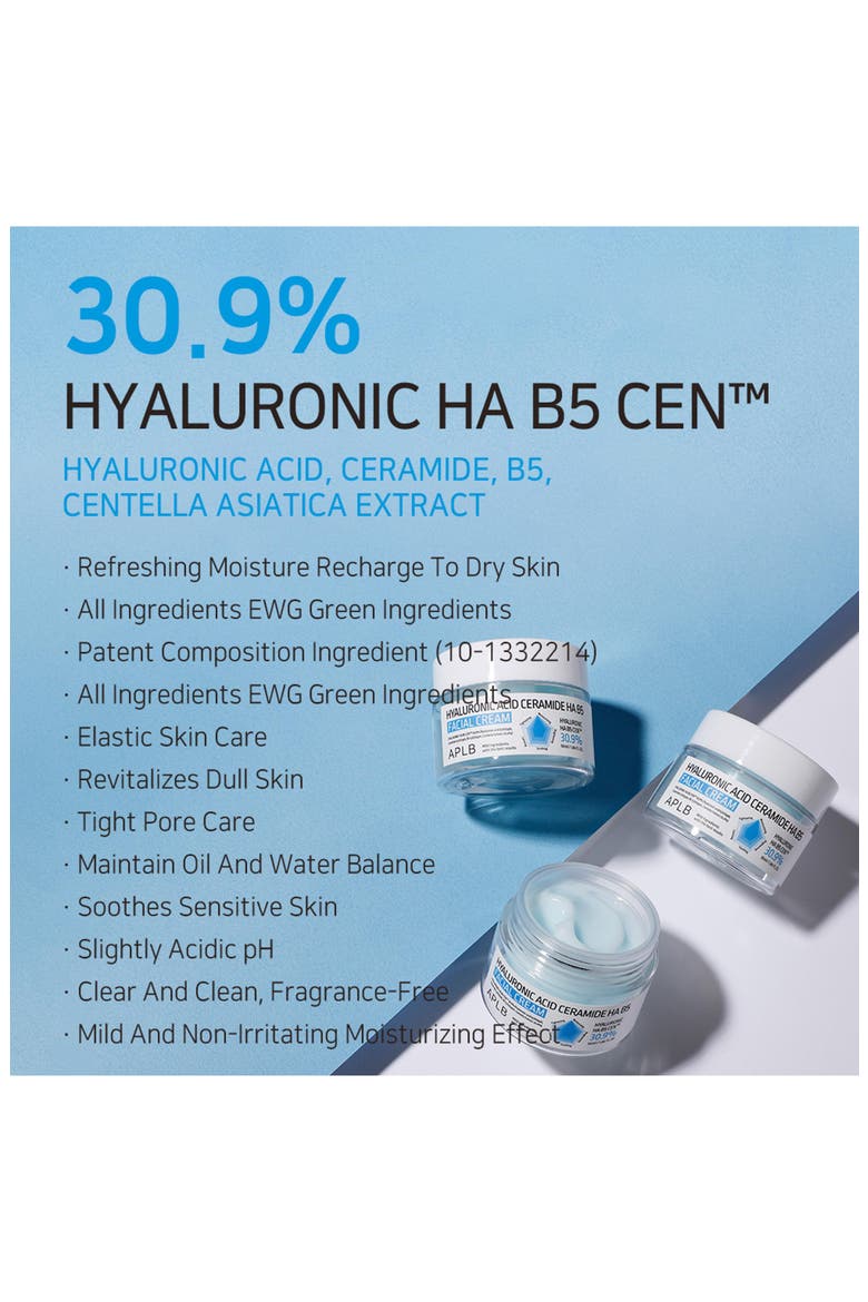 Hyaluronic Acid Ceramide HA B5 Facial Cream, Alternate, color, NO COLOR