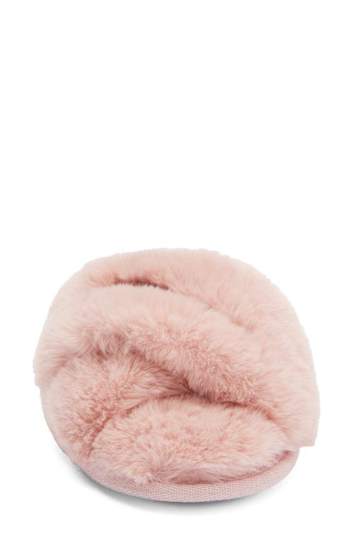 Bcbgmaxazria Faux Fur Slide Slipper In Pink