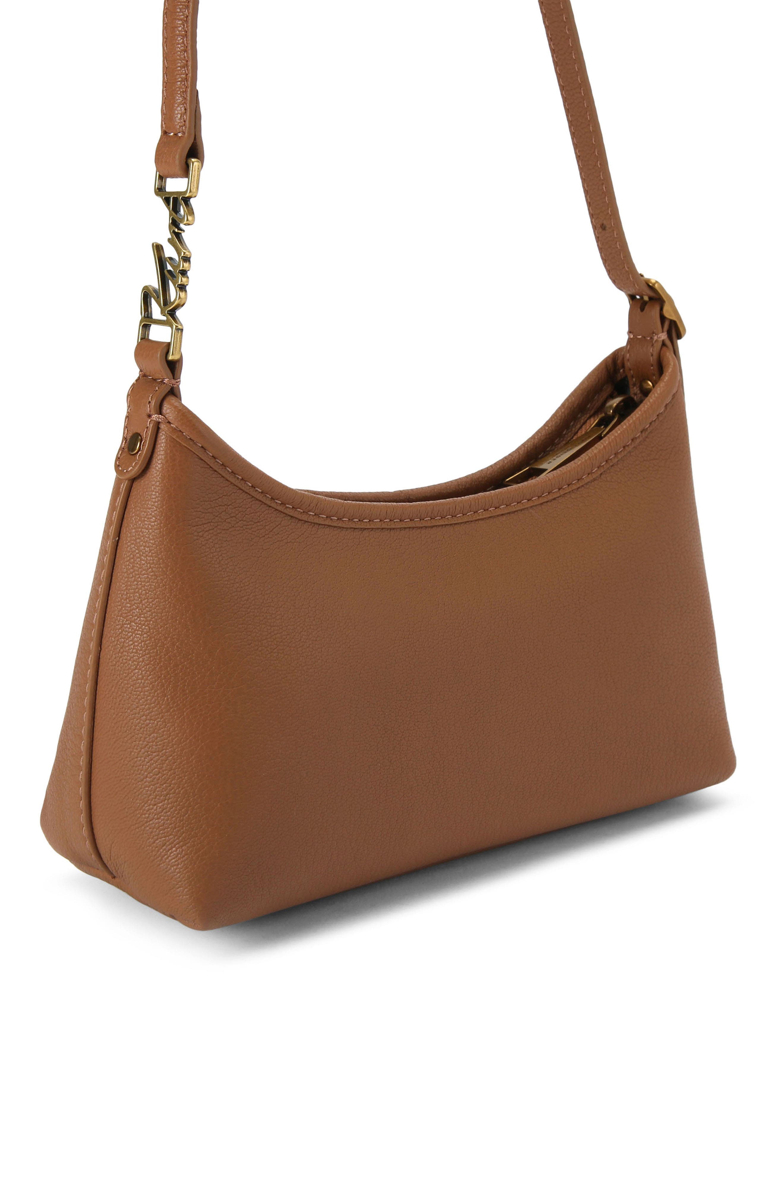 Kurt Geiger London Kurt Leather Shoulder Bag, Alternate, color, Tan Comb