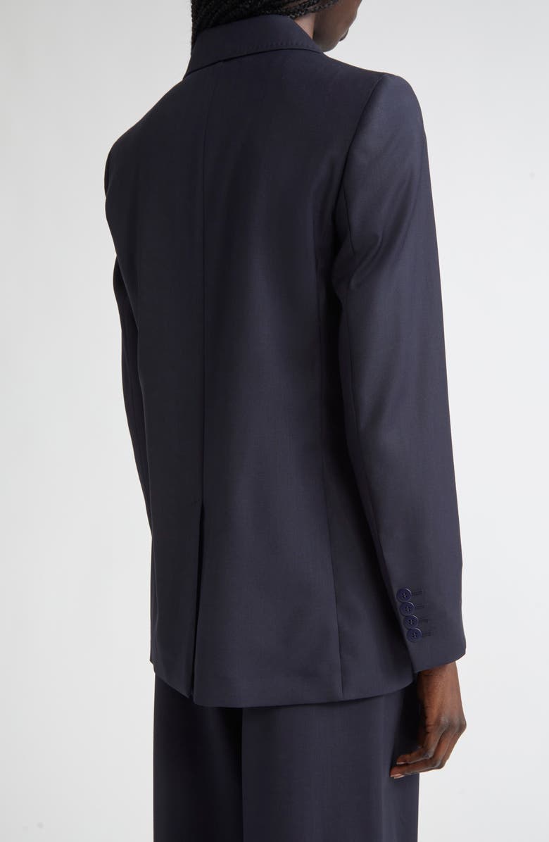 Max Mara Studio Nice Virgin Wool Blazer, Alternate, color, Navy