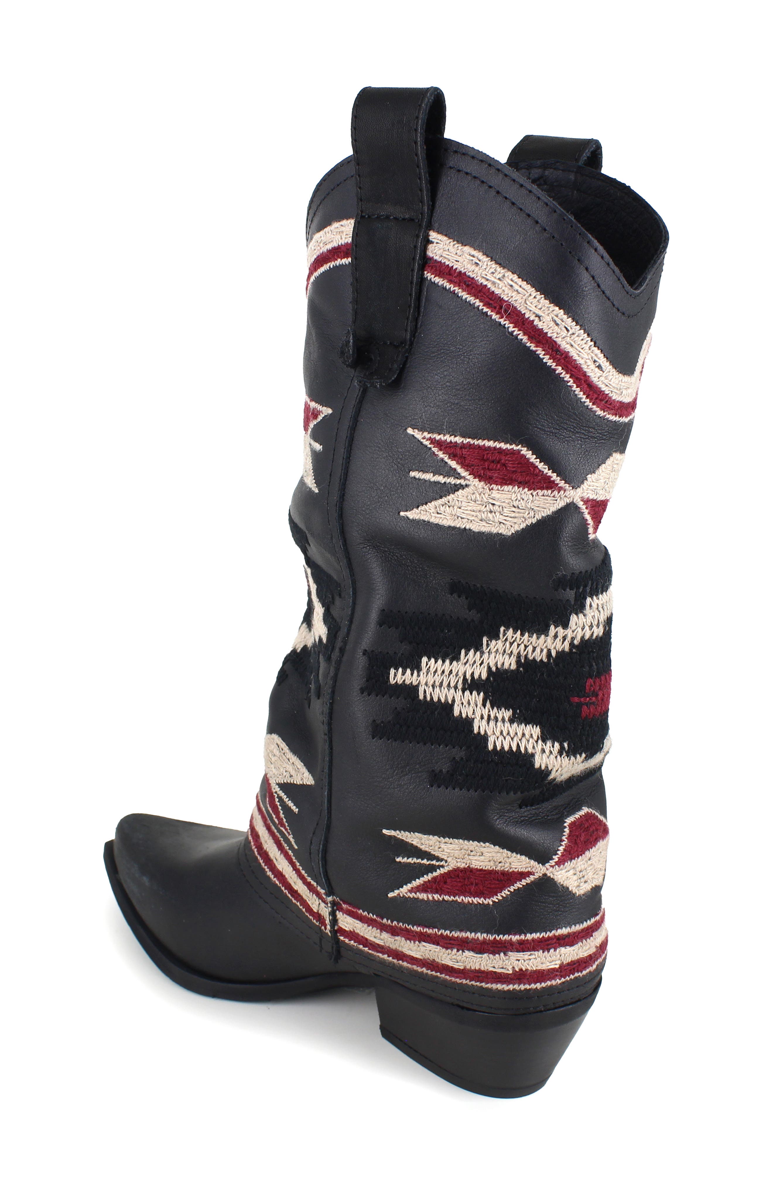 ZIGI Azra Western Boot, Alternate, color, Black Leather