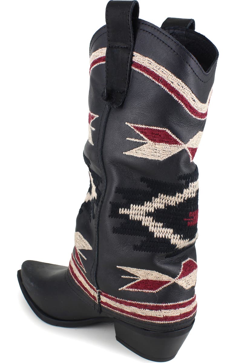 ZIGI Azra Western Boot, Alternate, color, Black Leather