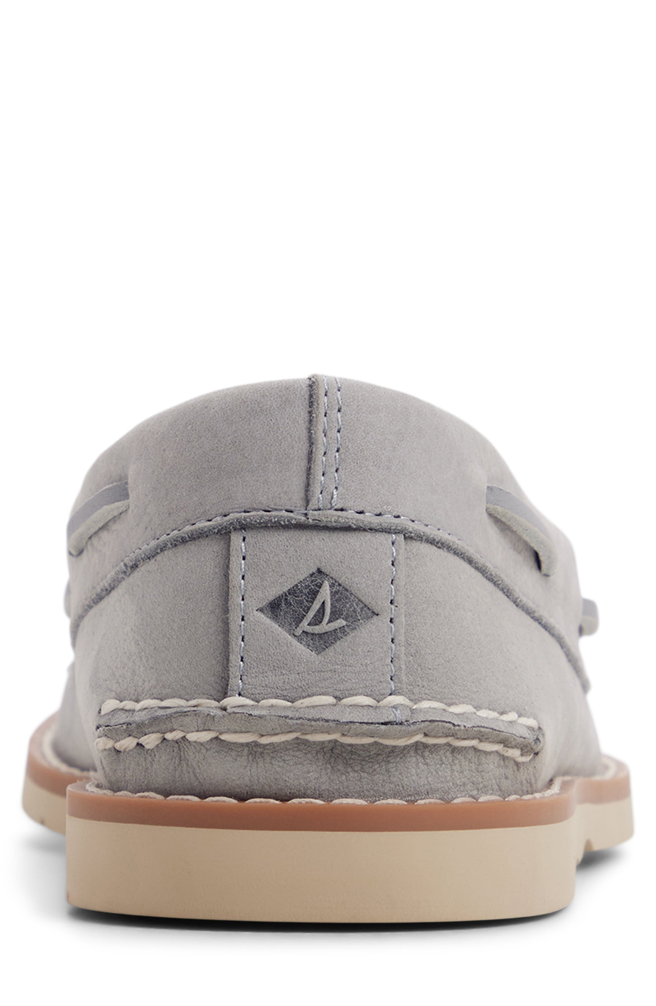 Sperry Authentic Original 2-Eye Ripple Boat Shoe, Alternate, color, Light Grey