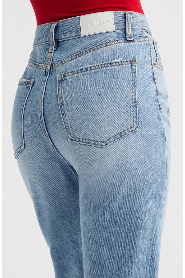 Cassie Raw Hem Super High Waist Straight Leg Jeans, Alternate, color, SAVVY VINTAGE