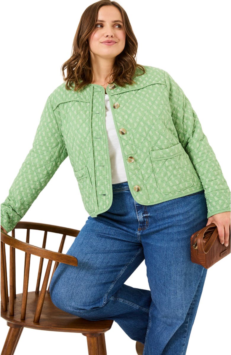 FatFace Plus Size Mia Woodblock Jacket, Alternate, color, 