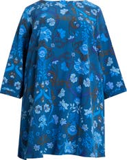 SUGARLIPS Palmate Floral Shift Minidress