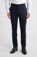 Jack Victor Patrick Flat Front Stretch Wool Dress Pants