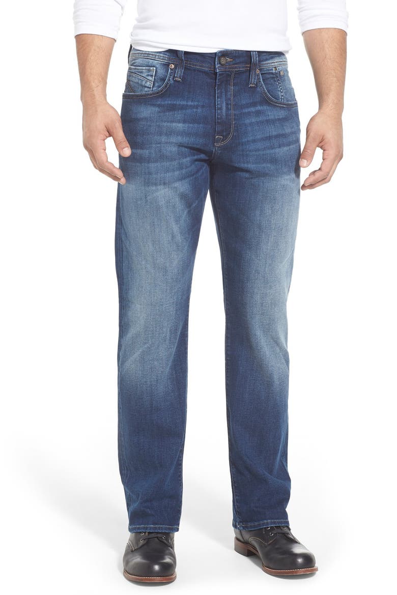 Matt Relaxed Fit Baggy Jeans, Main, color, MID INDIGO COOPER