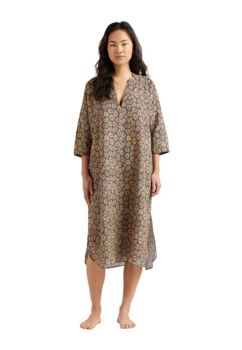 Women's Carapaces Printed Linen Kaftan Cover-Up
