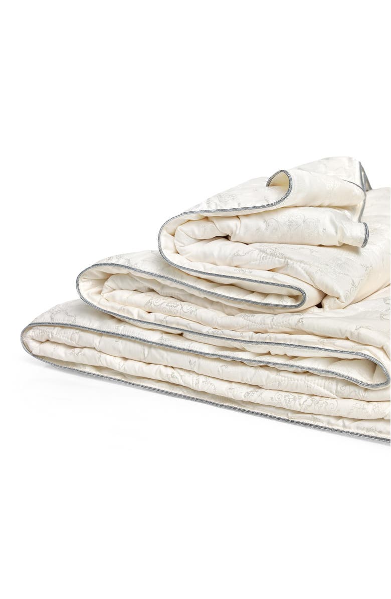 Togas Celesta cashmere silk comforter, Alternate, color, White