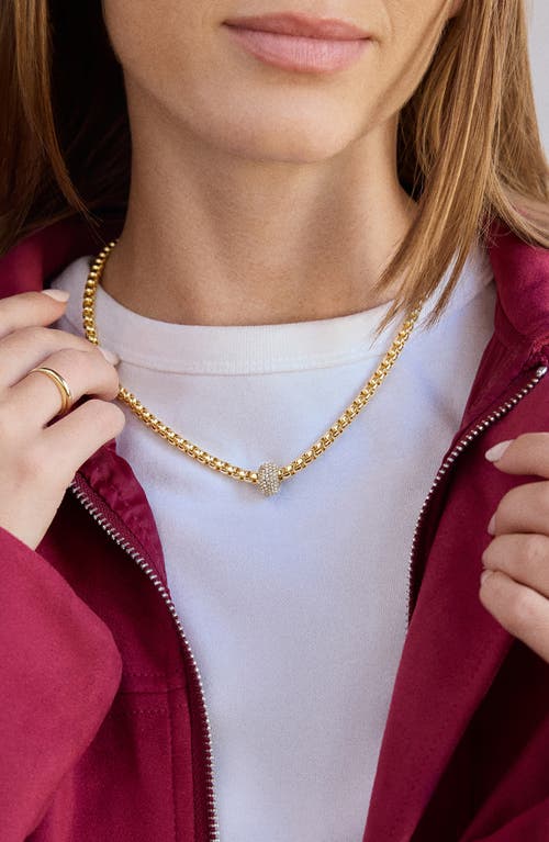 Baublebar Pave Rondelle Jonie Necklace, 16-19 In Gold