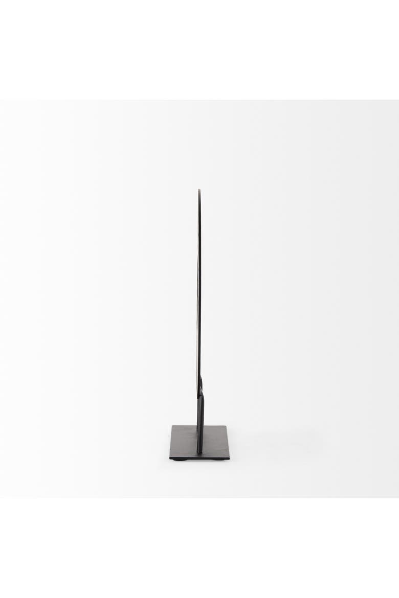Micra Metal Decorative Object on a Stand, Alternate, color, Black