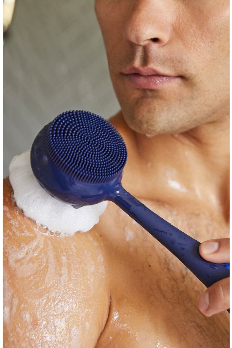 Clean Body Cleansing, Exfoliating, and Massaging Device, Alternate, color, NAVY