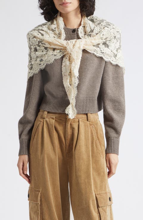Kirra Lace Cardigan with Scarf