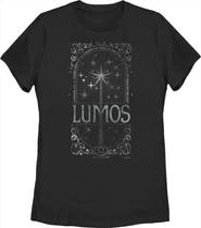 HARRY POTTER Women's Harry Potter Lumos Happiness Spell  Graphic T-Shirt