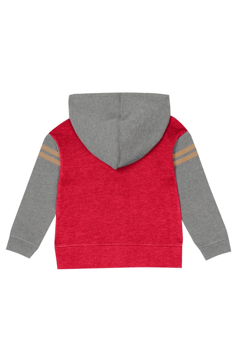 Outerstuff Toddler San Francisco 49ers Club House Long Sleeve Hoodie Top and Leggings Two-Piece Set, Alternate, color, Scarlet