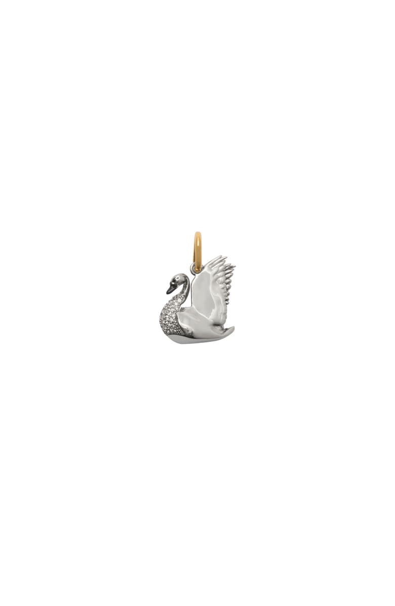 Burberry Swan Charm, Alternate, color, 