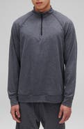 Reigning Champ Recovery Brushed Jersey Quarter Zip Pullover