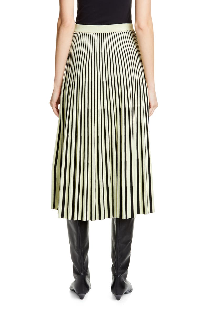 Proenza Schouler Pleated Merino Wool Midi Skirt, Alternate, color,