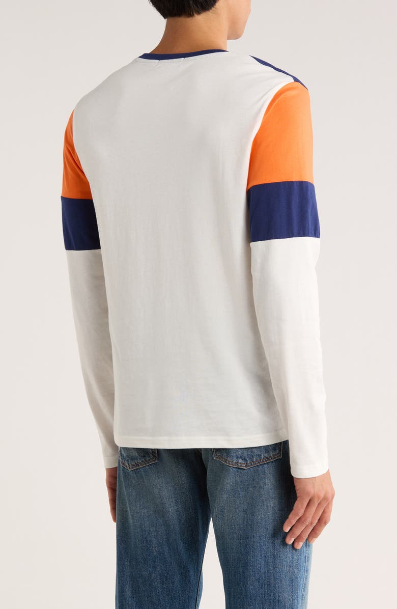 Junk Food Zone Blitz Bears Long Sleeve T-Shirt, Alternate, color, Sugar/ True Navy/ Orange