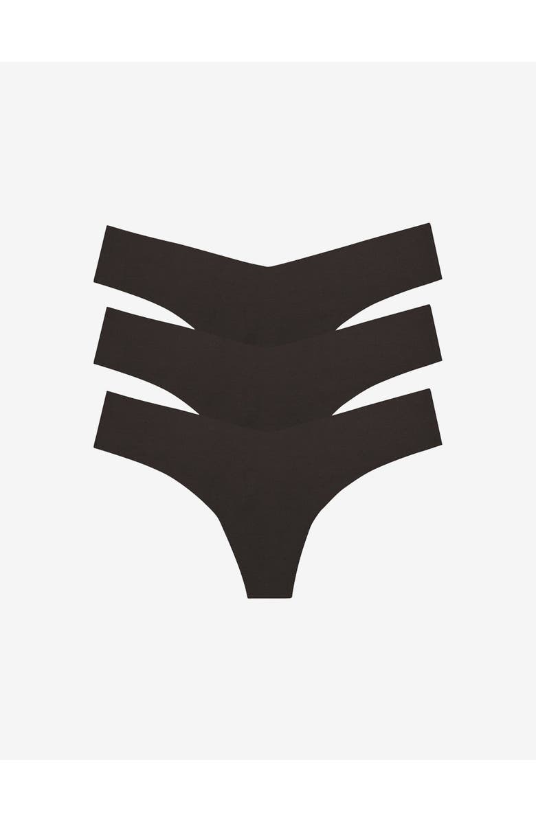 Commando Classic Solid Thong 3-Pack, Alternate, color, Beige