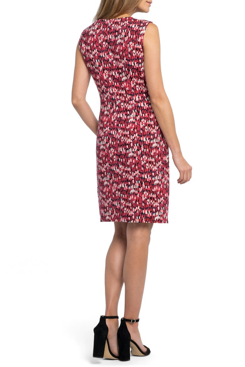 Bright Burst Twist Jersey Dress, Alternate, color, PINK MULTI