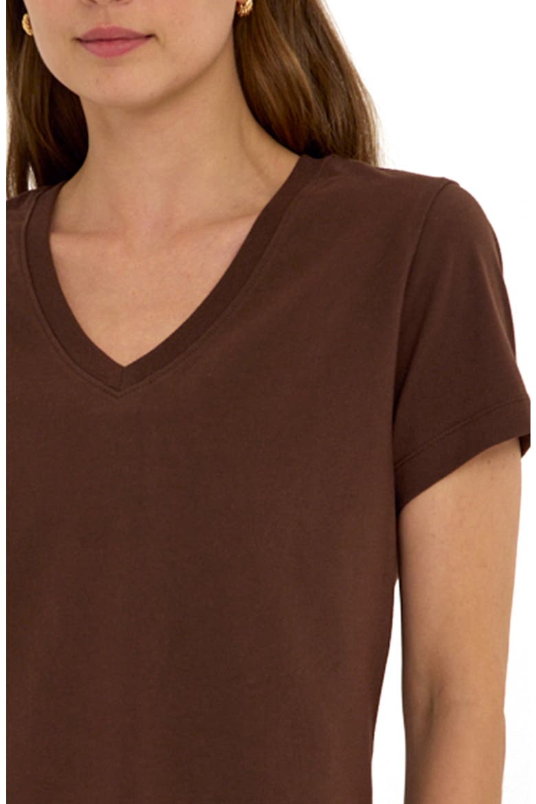 Aria Essential Organic Cotton T-Shirt, Alternate, color, COFFEE