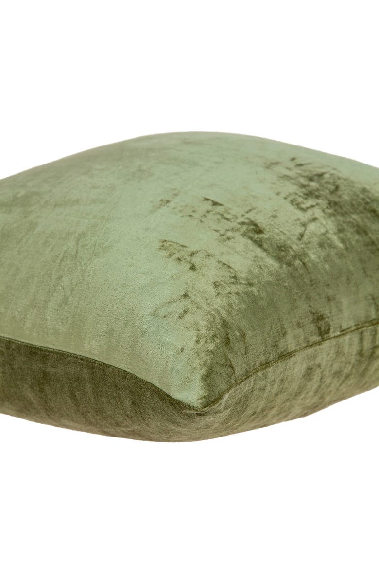 PARKLAND COLLECTION Sphene Velvet Accent Pillow, Alternate, color, Olive