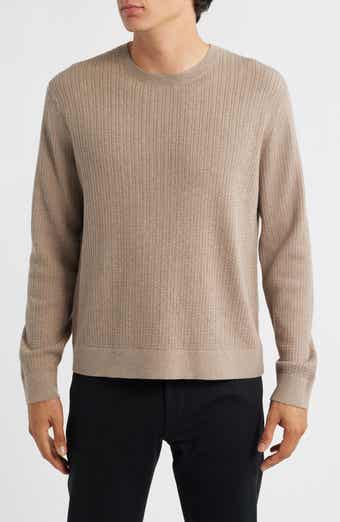 Riland Cable Stitch Cotton Crewneck Sweater