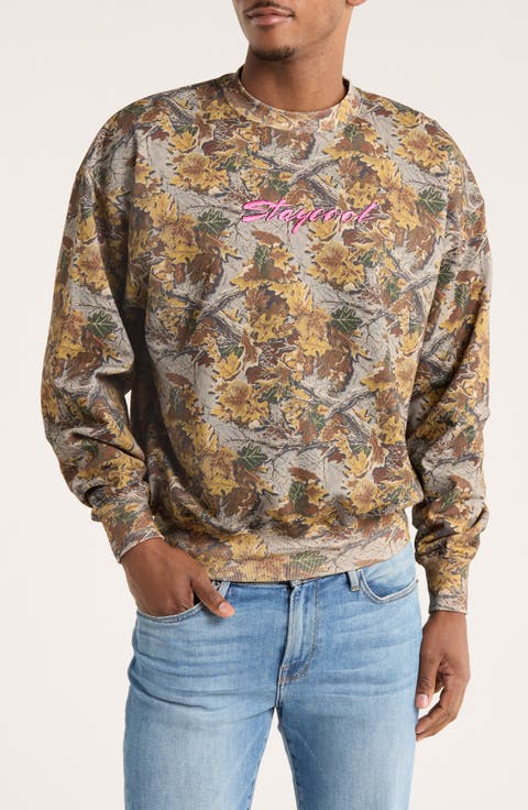 Script Camo Sweatshirt
