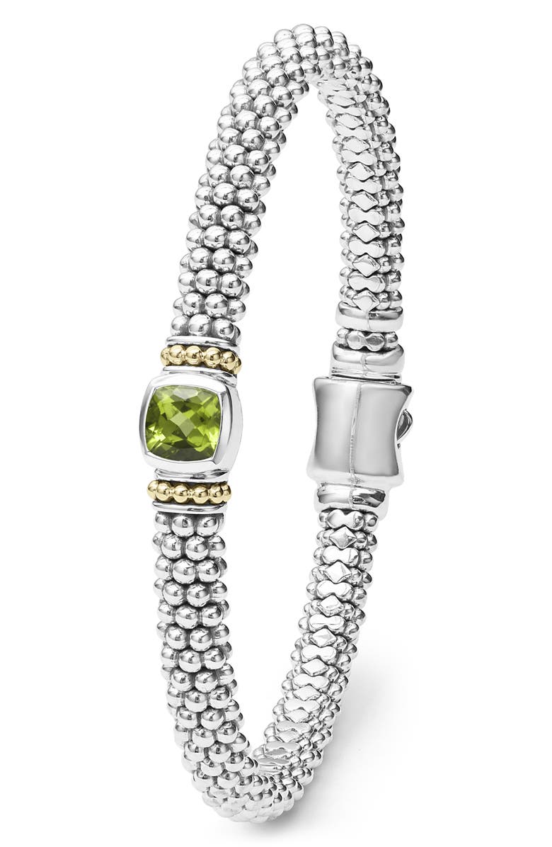 LAGOS Peridot Caviar Bracelet, Alternate, color, Peridot