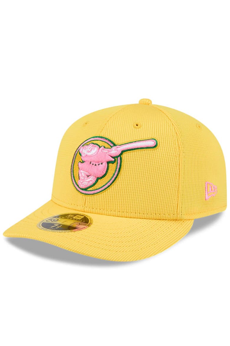 Men's New Era Yellow San Diego Padres City Connect Batting Practice Low Profile 59FIFTY Fitted Hat, Alternate, color, Yellow