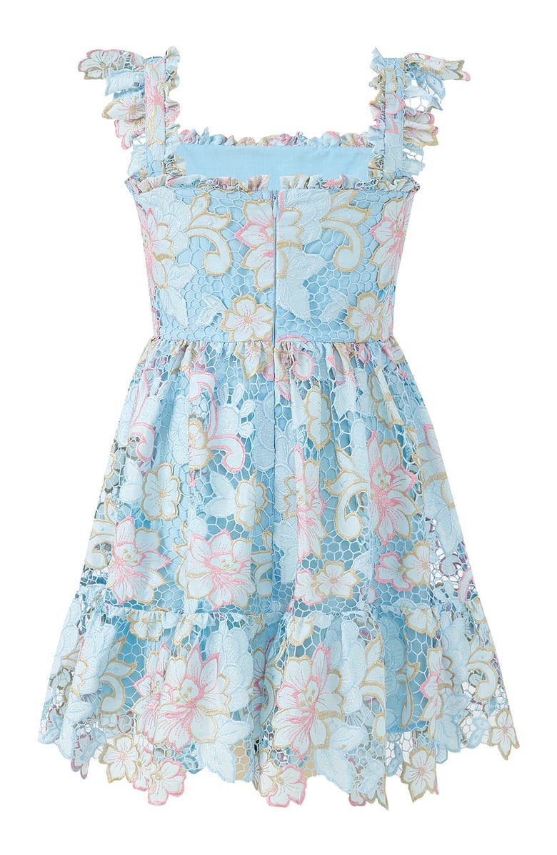 Marlo Kids Lilia Embroidered Mini Dress, Alternate, color, Floral