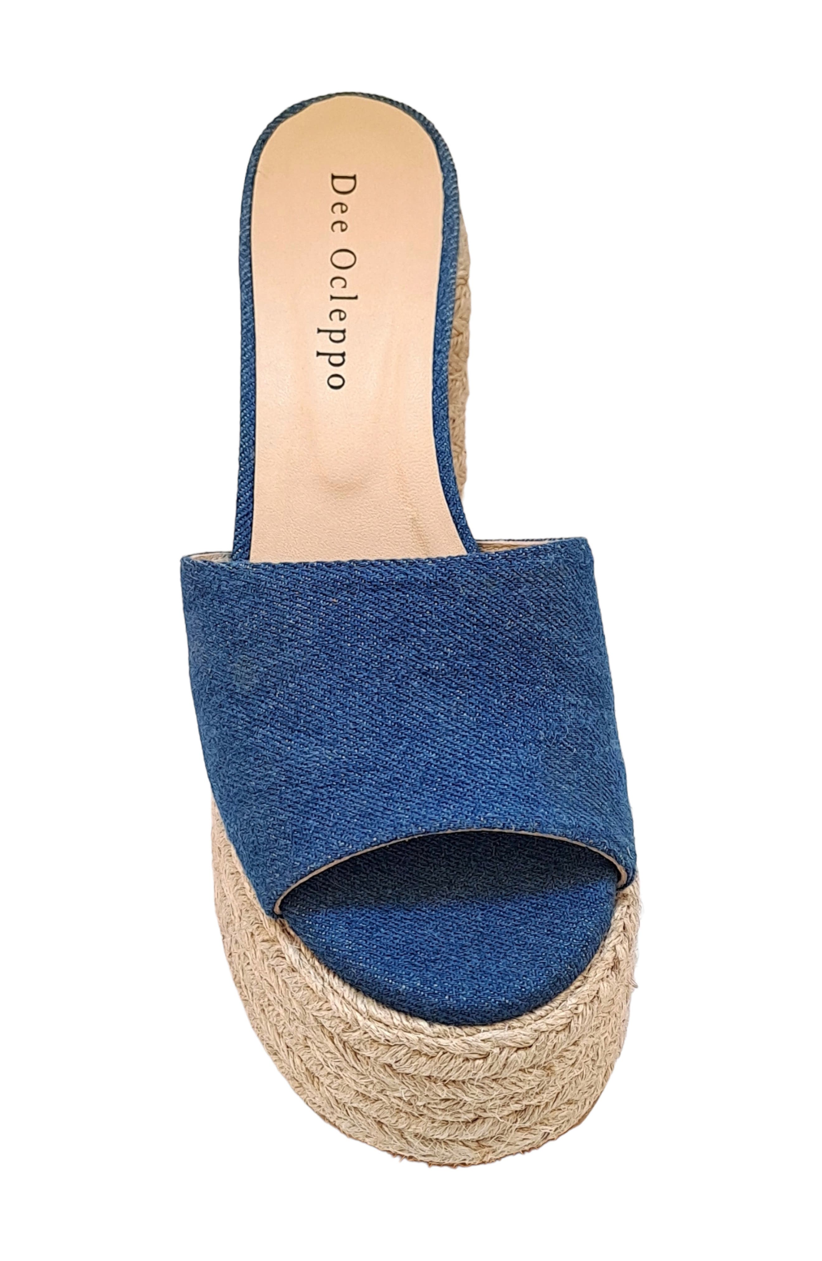 Dee Ocleppo Sunset Platform Espadrille Sandal, Alternate, color, Blue Denim