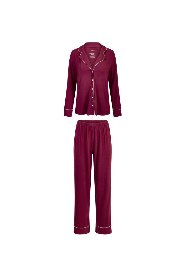 Matilde Long Sleeve & Pants Pajama Set, Alternate, color, Dark purple
