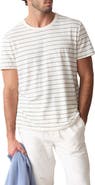 Marine Layer Relaxed Striped Hemp and Cotton T-Shirt