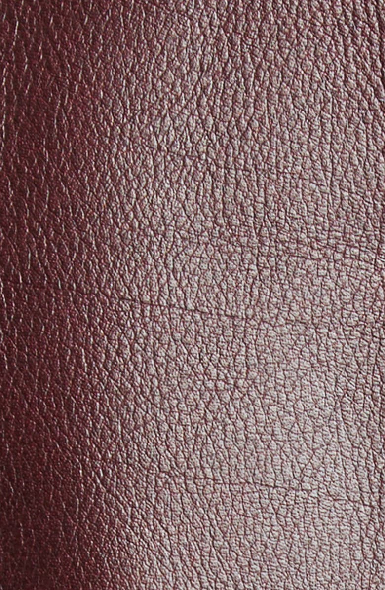 Versace Blouson Buffalo Leather Jacket, Alternate, color, Dark Burgundy