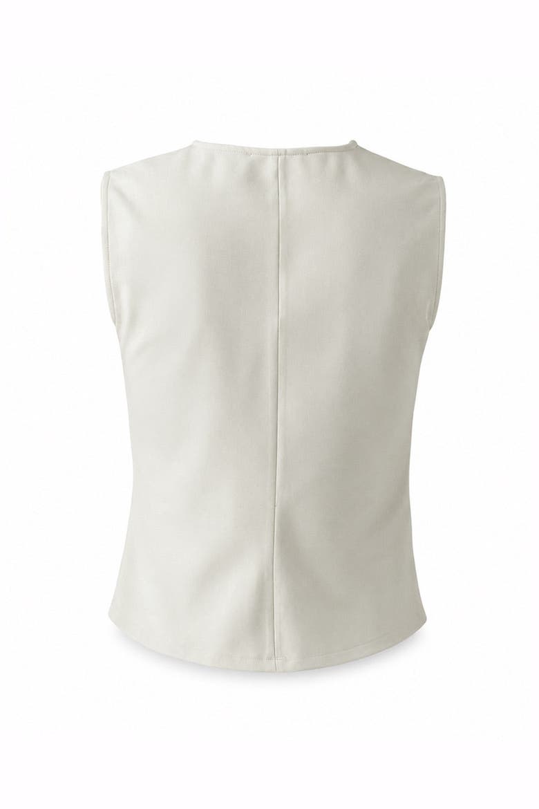 Baylor Sleeveless Knit Blouse, Alternate, color, Ecru