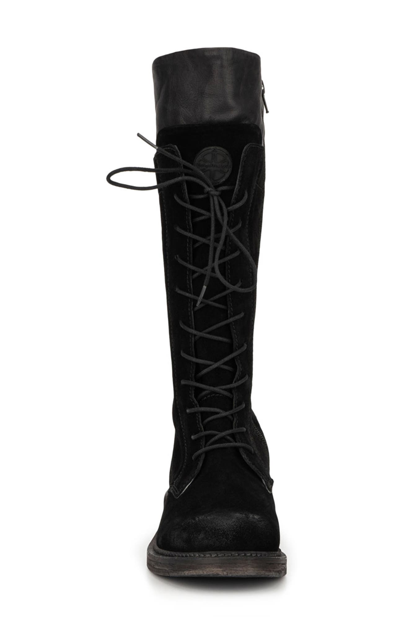 VINTAGE FOUNDRY Kelly Faux Fur Lined Tall Boot, Alternate, color, Black
