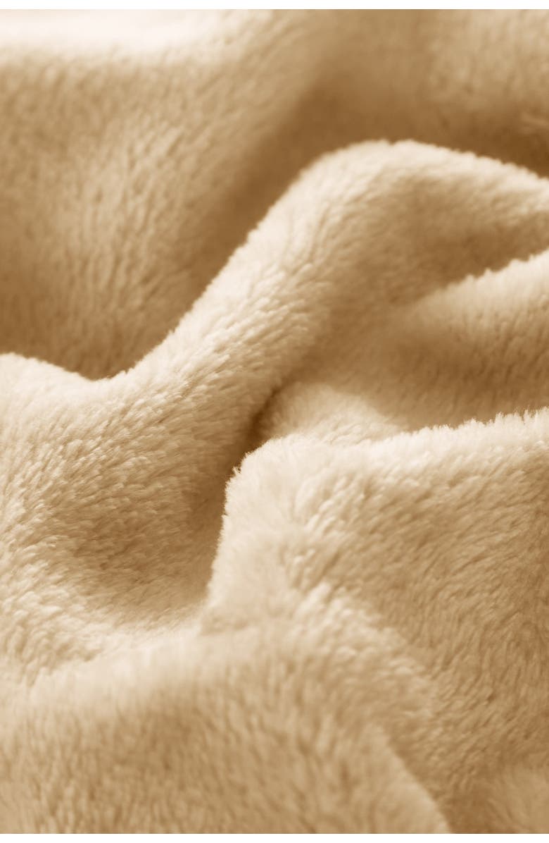 CHIC Full/Queen Savaya Fleece Blanket - Camel, Alternate, color,